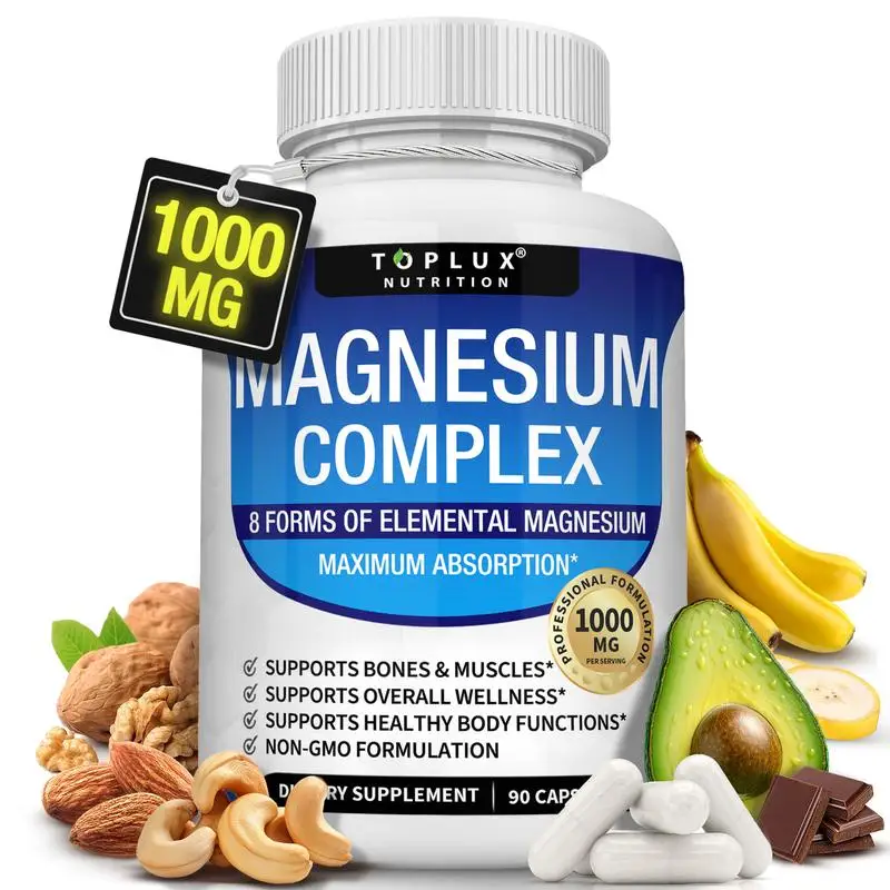 Toplux Magnesium Complex 1000mg Product Bottle