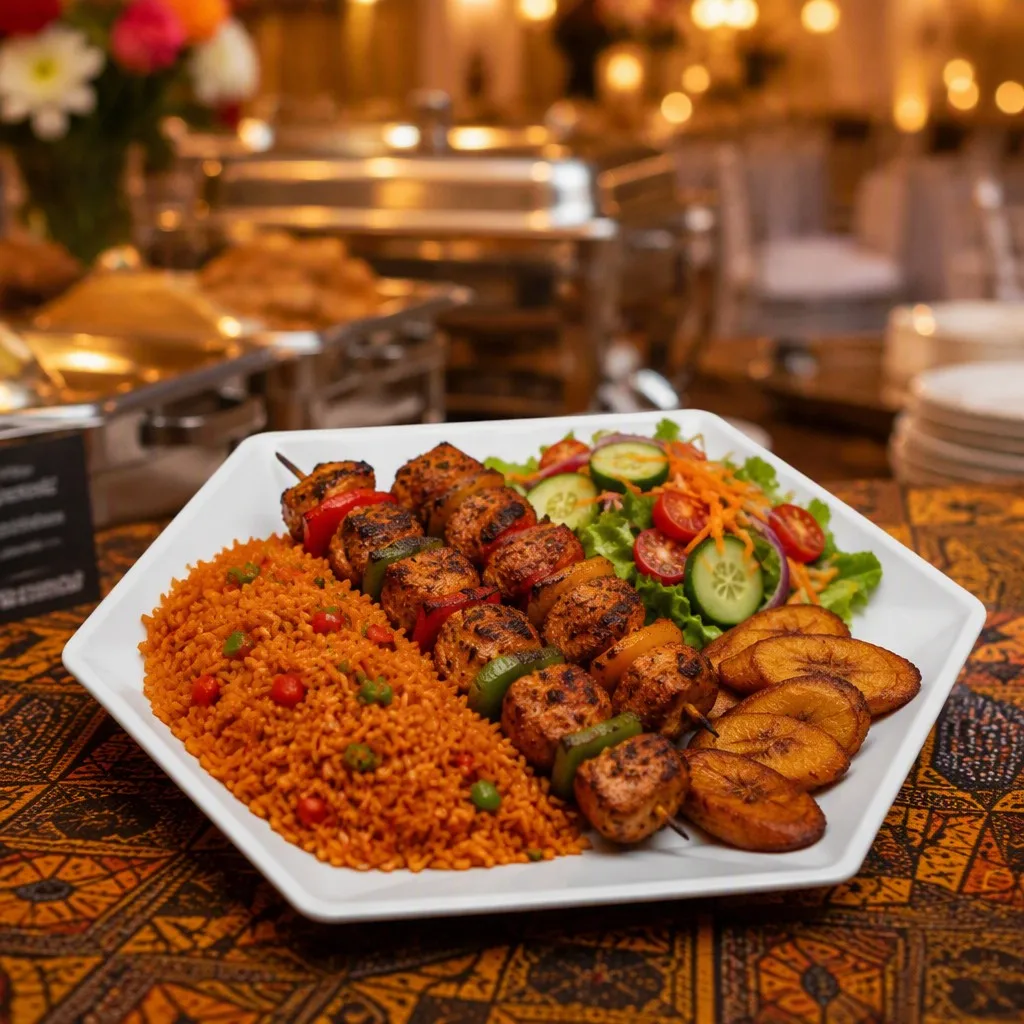 Banquet buffet scene