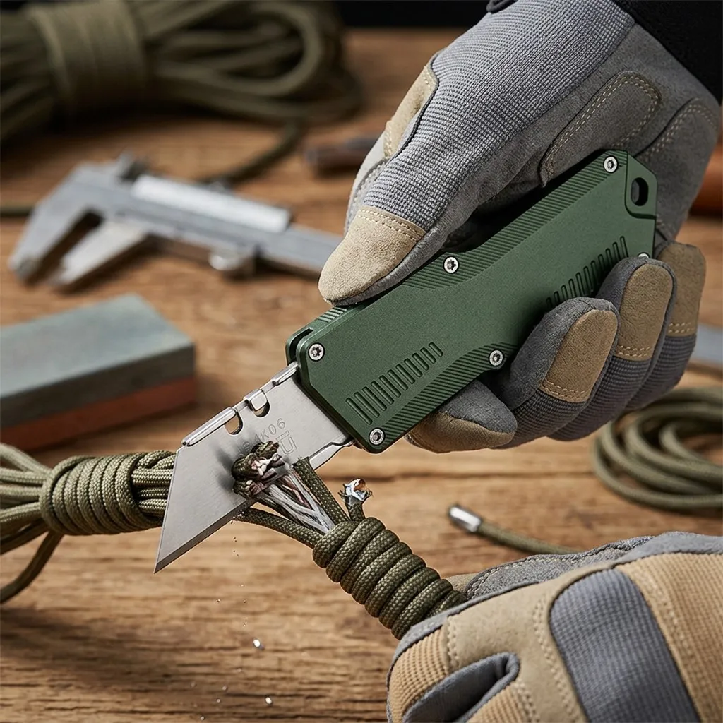 Industrial Knife in Use