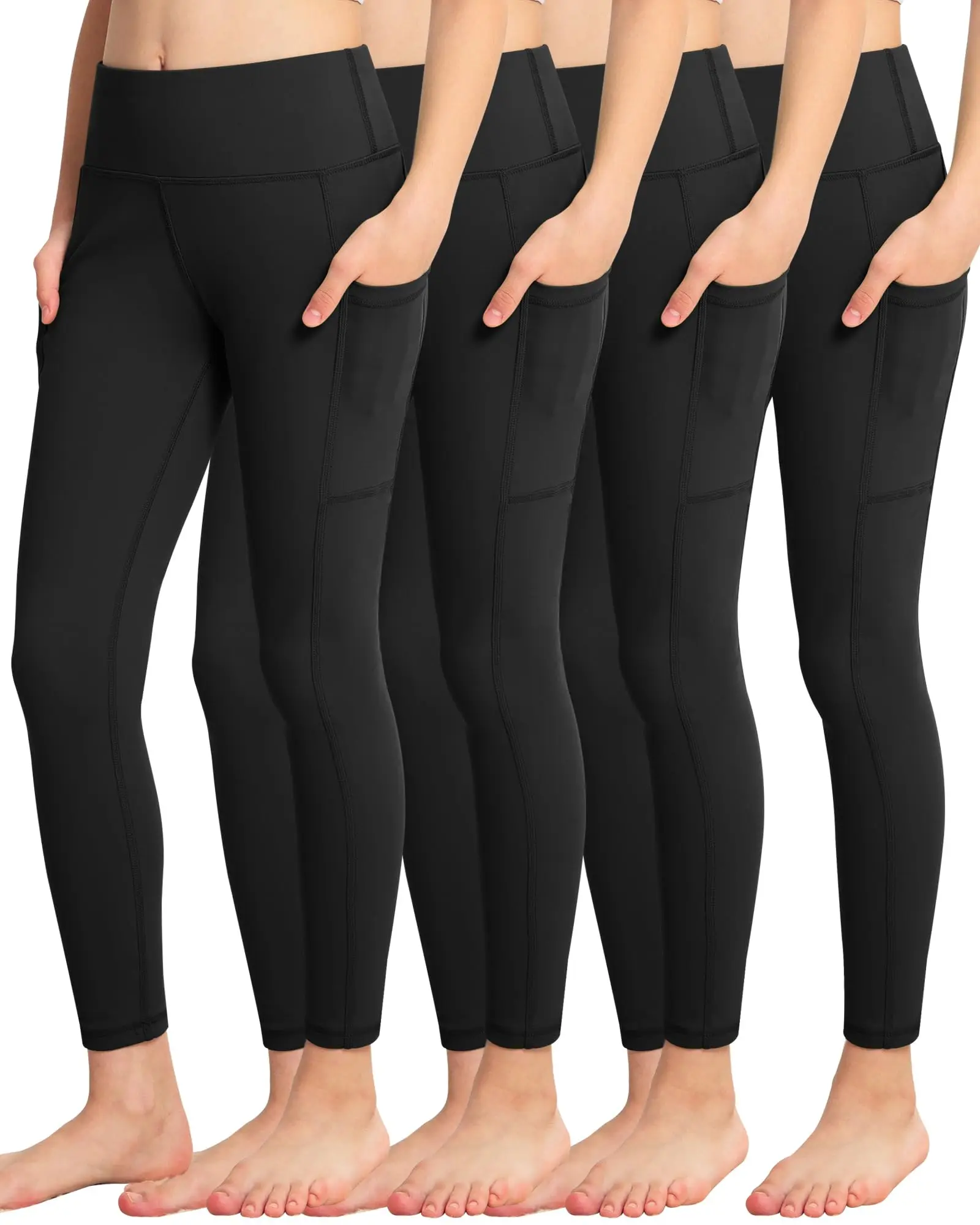 High-Waisted Breathablewith Side Pockets Yoga Pants