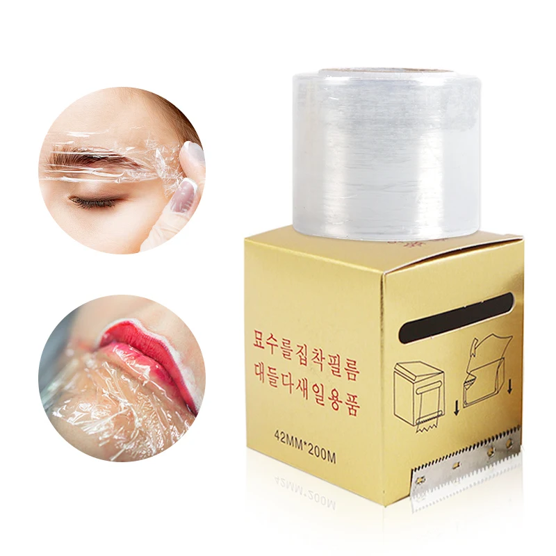 

Plastic Wrap Tattoo Accessories 42mm*200m Permanent Makeup Film Eyebrow Lip Tattoo Wrap