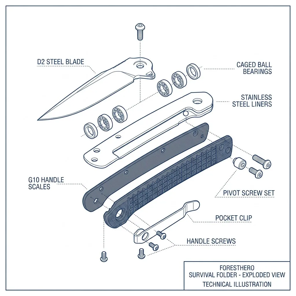 Exploded View of Survival Folder