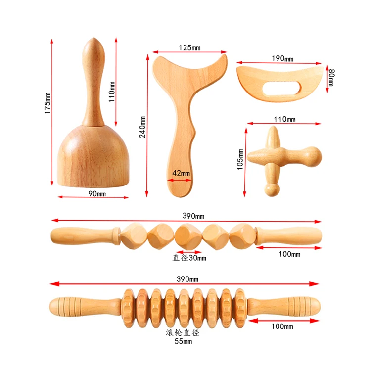 

Newest Product Wooden Massager Whole Body Healthy Wood Therapy Back Massage Tools Roller