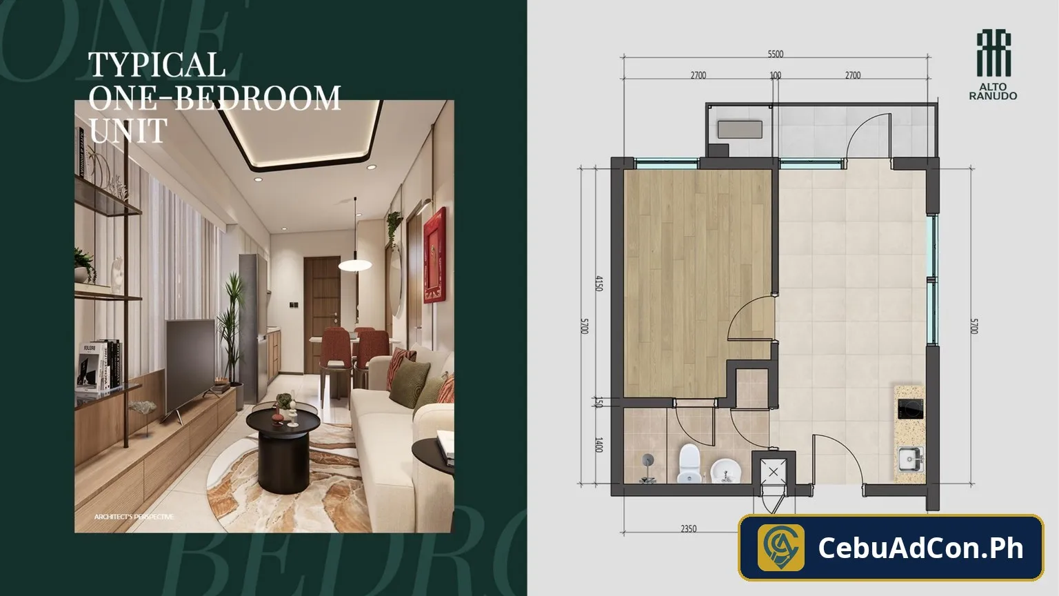 Alto Ranudo — 1-bedroom unit