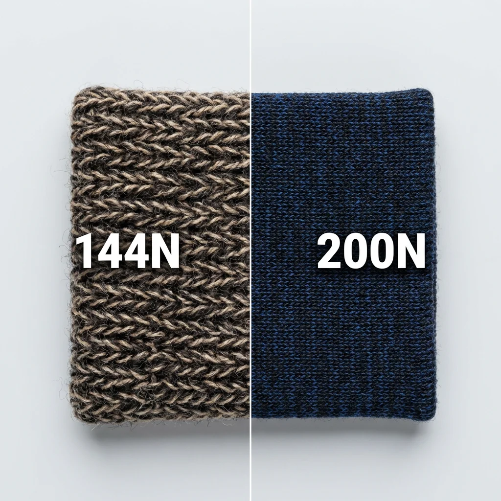 Needle Count Comparison Chart