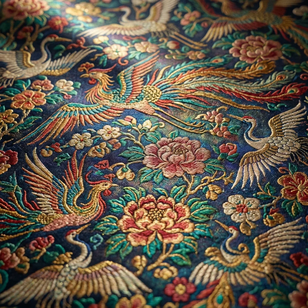 Traditional Hanfu Embroidery Detail