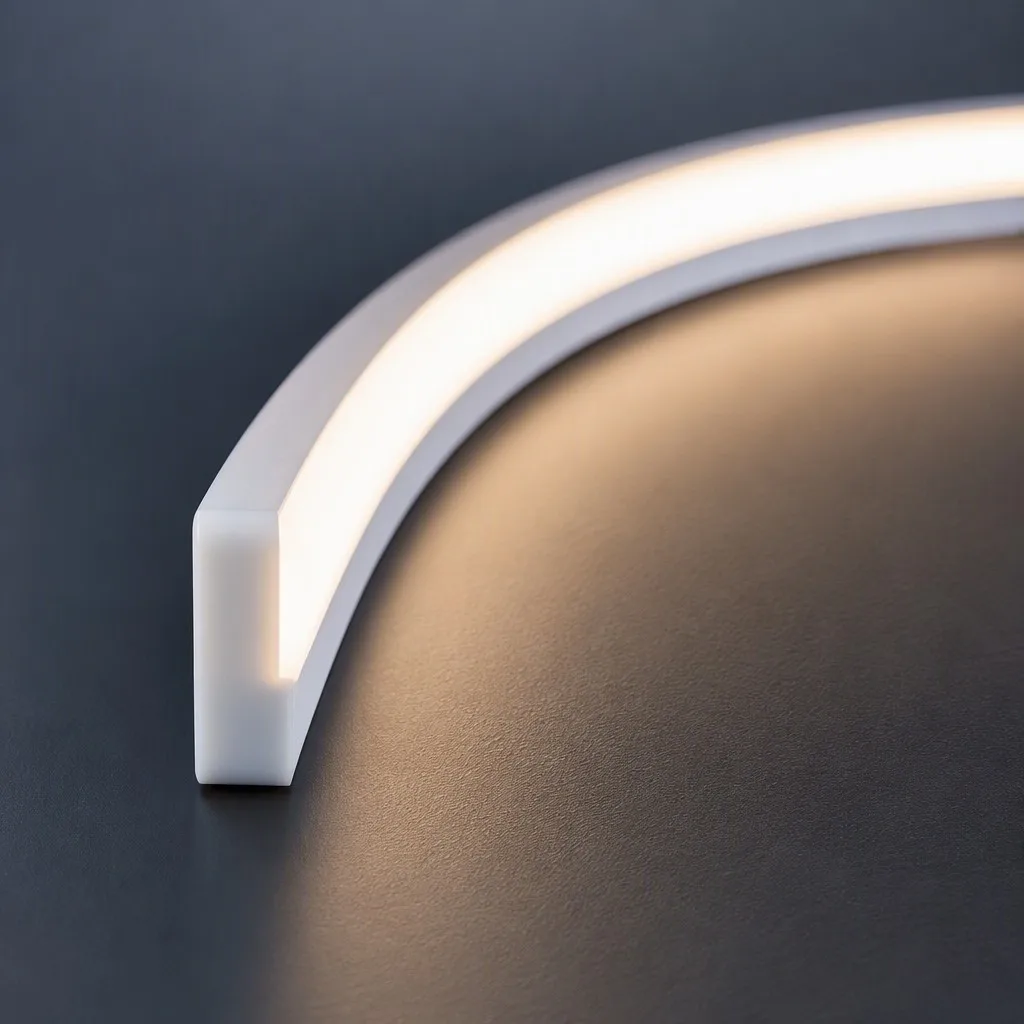Architectural 4x10mm Side-View Silicone LED Neon Flex | IP67 Waterproof Slim Linear Lighting for Curved Facades