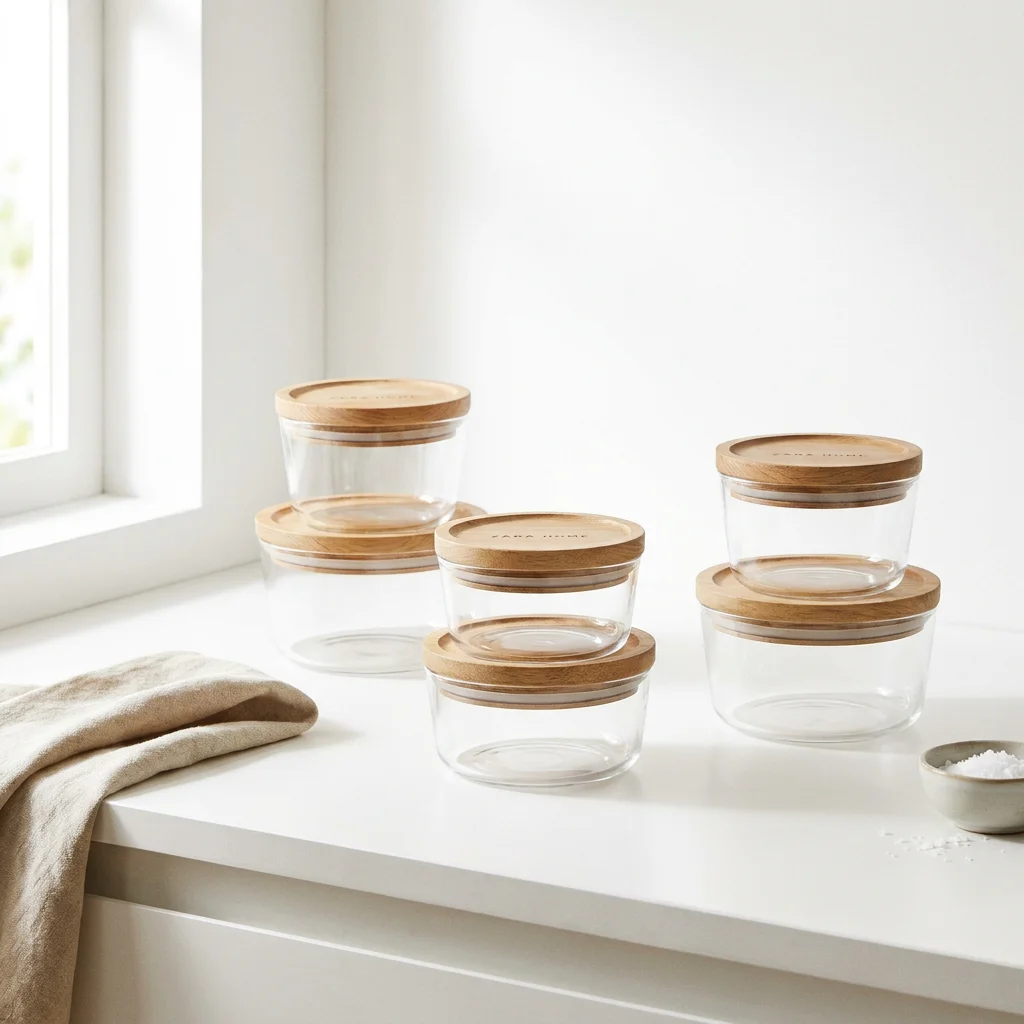 Table-to-Fridge Borosilicate Glass Storage