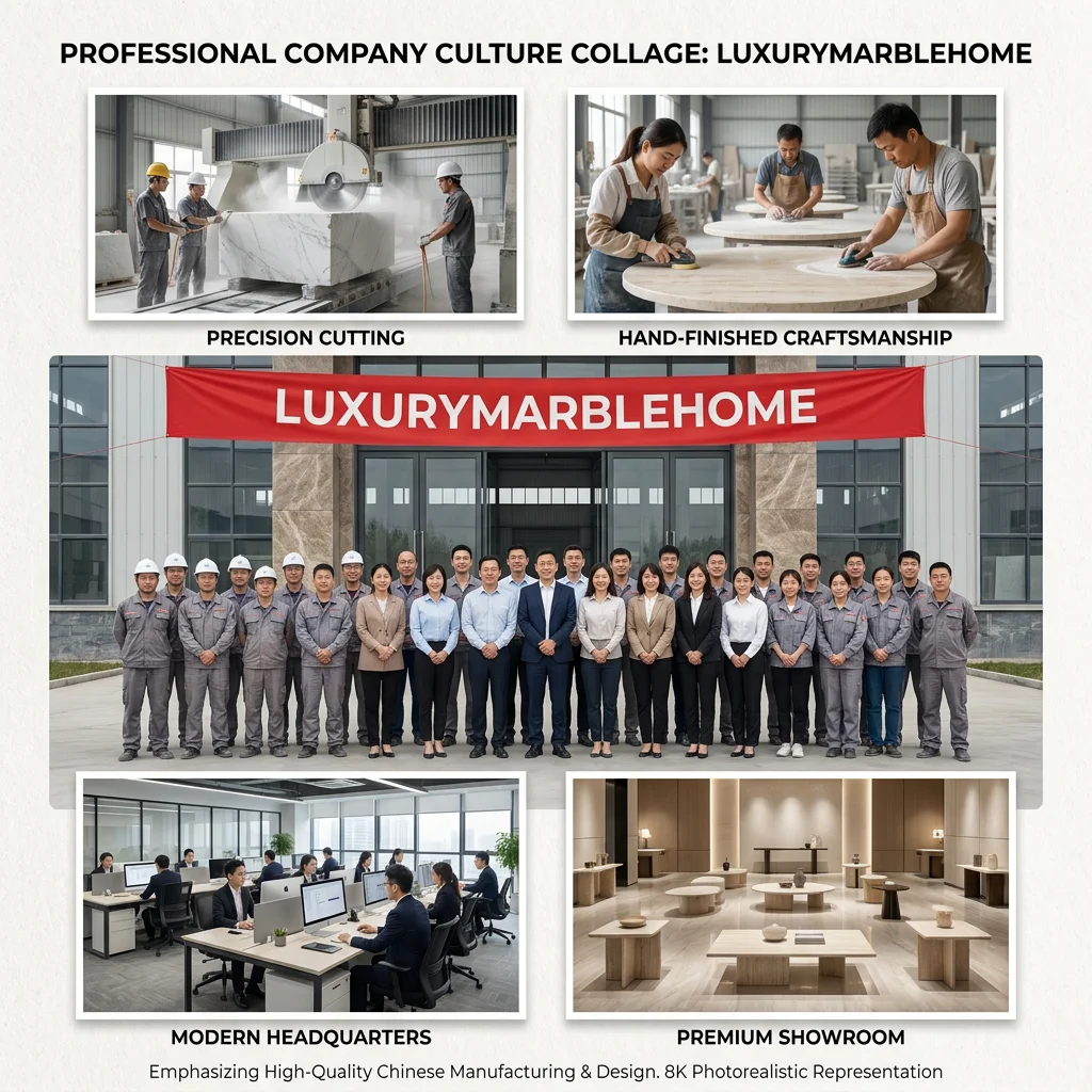 LuxuryMarbleHome Production Team and Factory