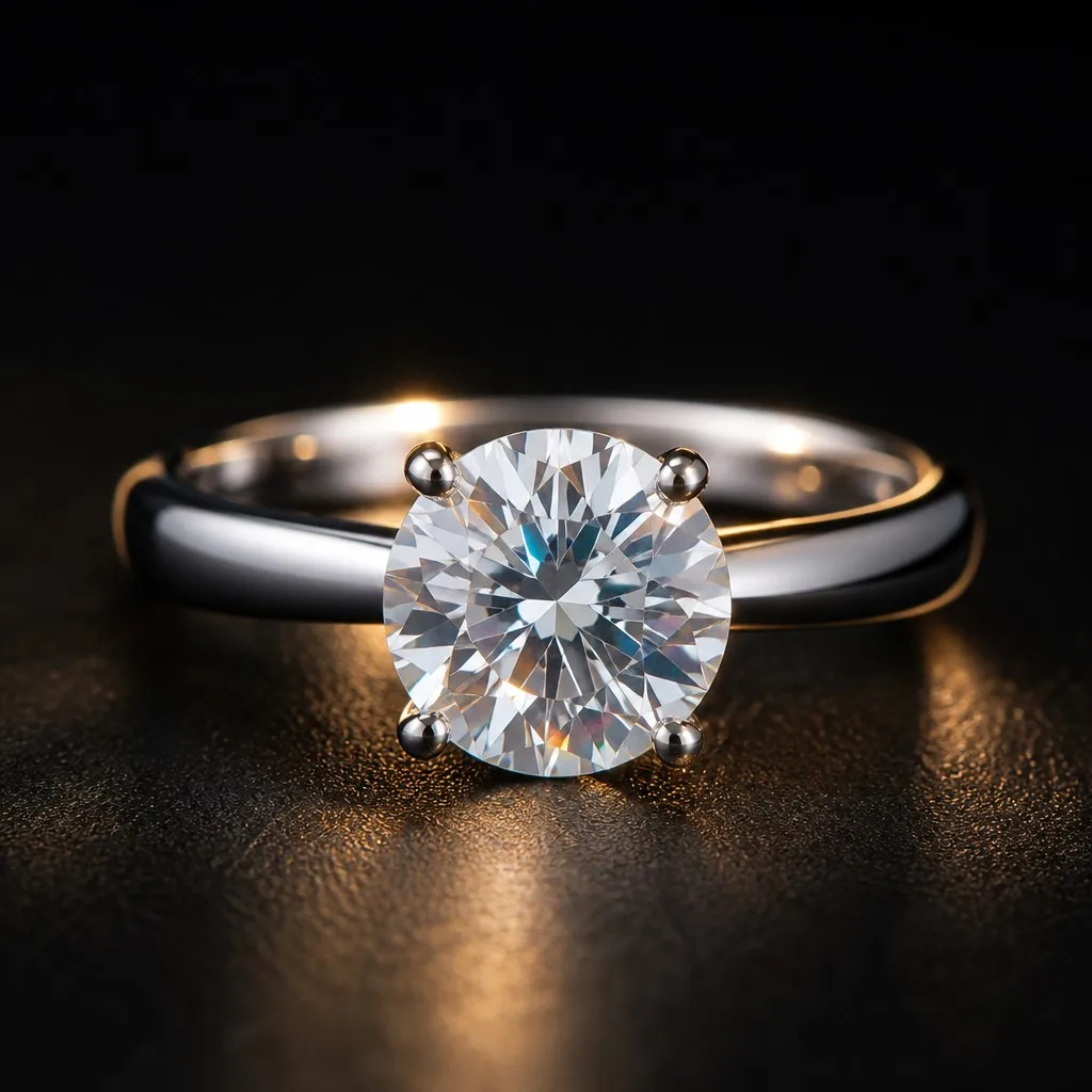 925 silver moissanite ring