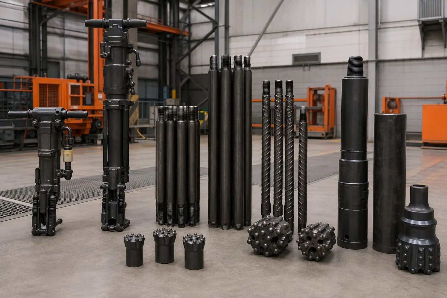 PerfoMax rock drilling equipment and tooling arranged as a complete system