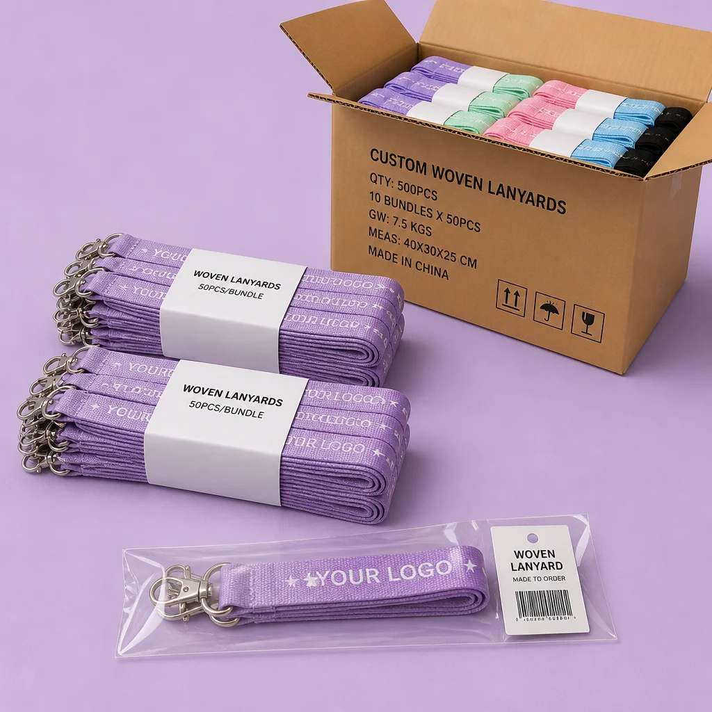B2B Bulk Export Packaging & Paper-Wrapped Lanyard Bundles