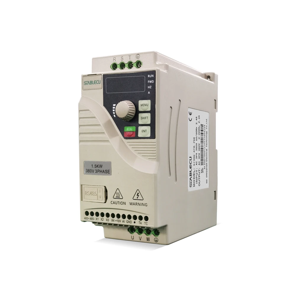 

Wholesale Price 380V Three Phase Output Frequency Converter VFD Vector 1.5KW VSD Variable Speed Drive