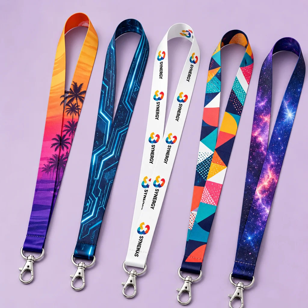 Full-Color Custom Graphic Lanyard Variants & Creative Patterns