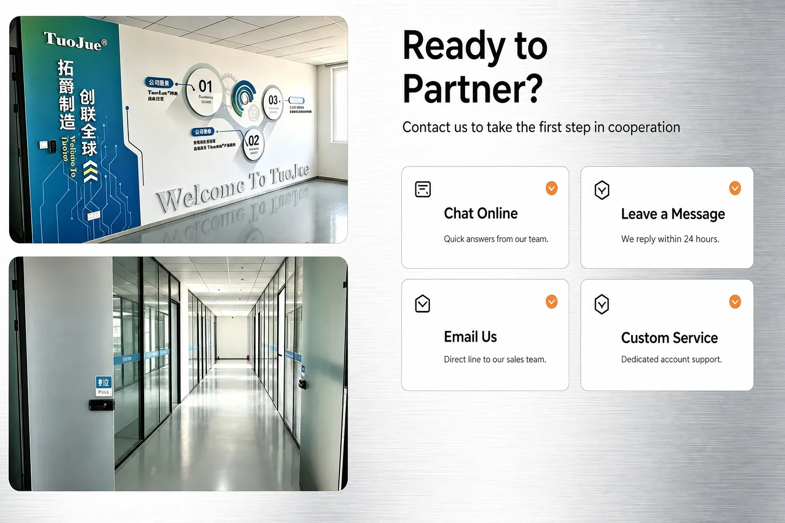 ready to partner contact us chat online email