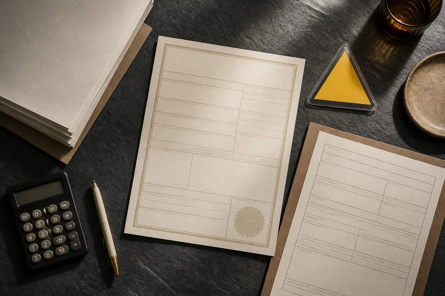 Customs documentation workspace — compliance documents, certificate of origin, Prop 65