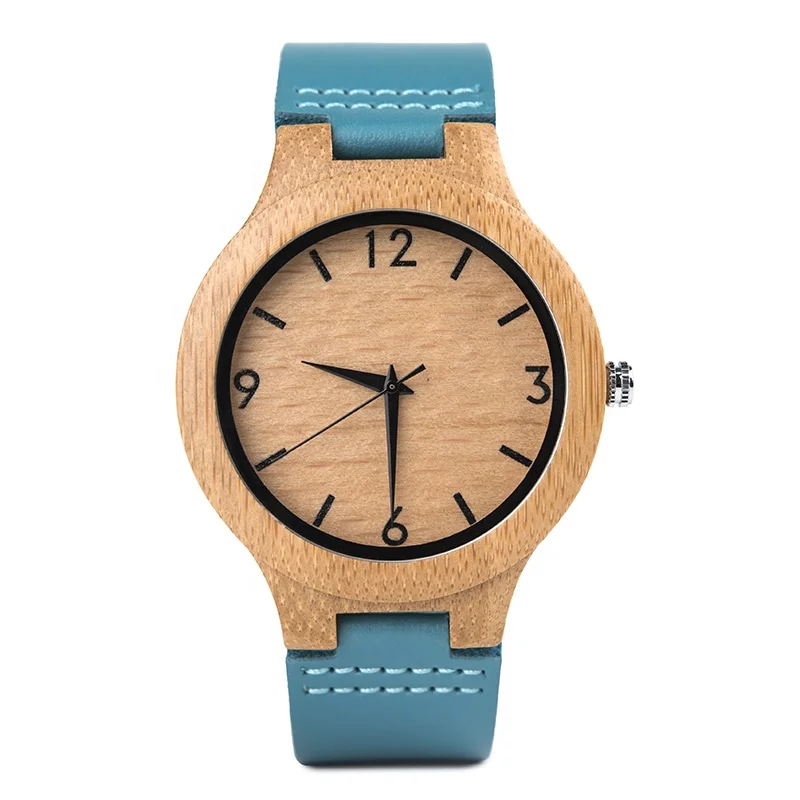 

DODO DEER men and women wood watch oem natural wooden leather strap wholesale for the husband's best gift customizable logo