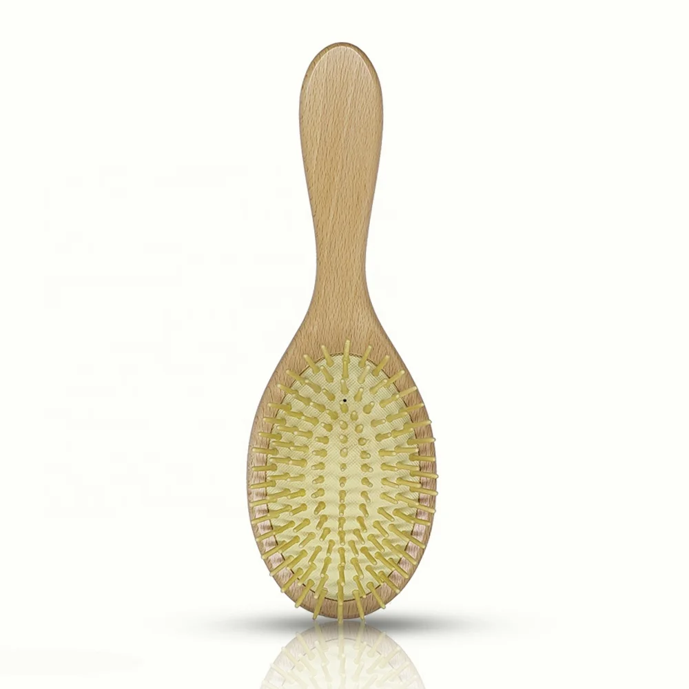 

Raffini Flexible Wet Detangle Care Paddle Antique Wooden Handle Massage Hair Brush And Comb Set For Human, Customized color