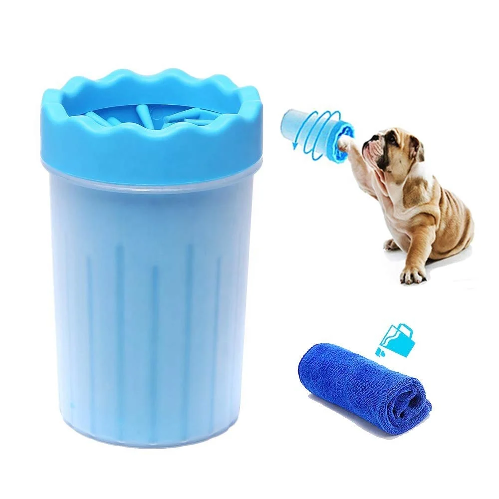 

Dog Paw Cleaner Cup for Pet Feet Washer Portable Pet Cat Dirty Paw Cleaning Cup Soft Silicone Foot Wash accesorios para mascota