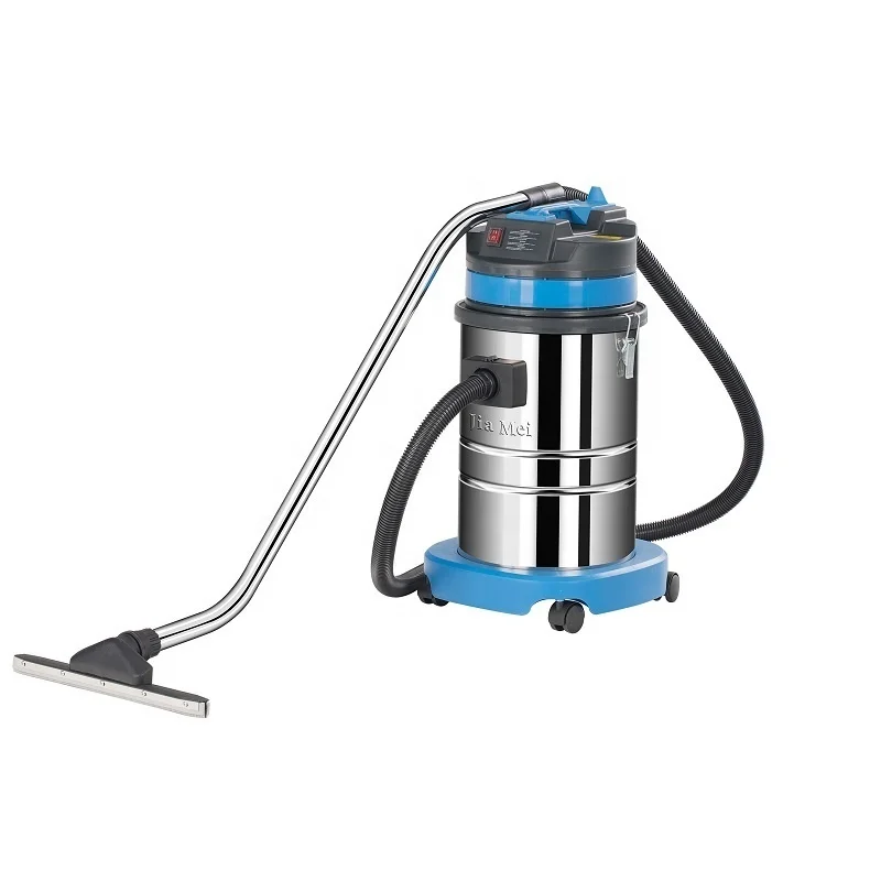 

blue colour 30L 1200w stainless steel tank powerful suction wet & dry vacuum cleaner for hotel home car washing shop commercial