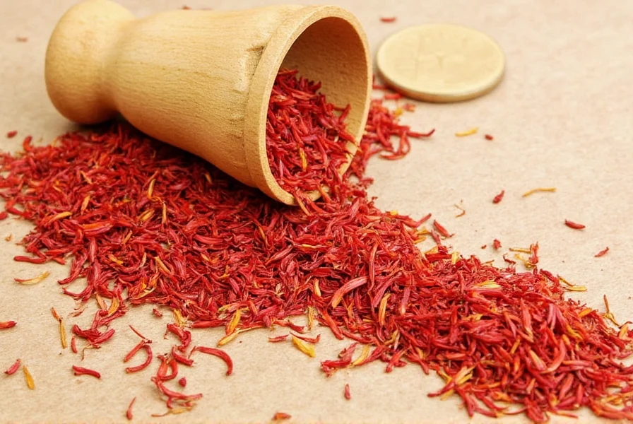 Saffron threads infusing in warm water