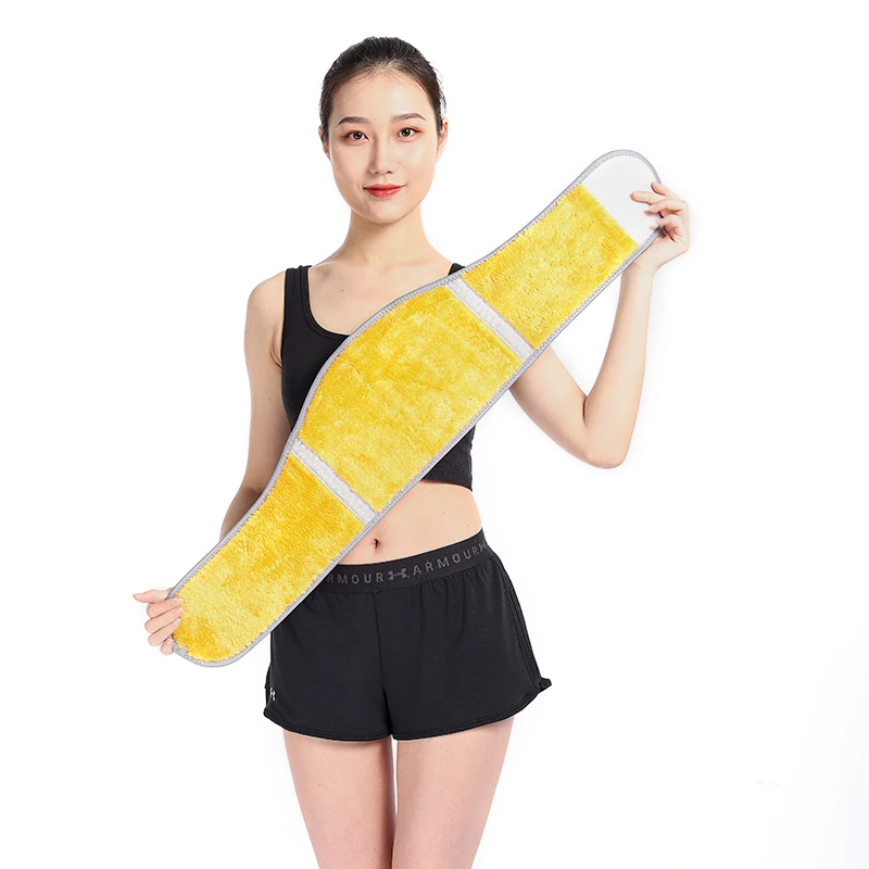 

Free Sample Warm Cojin Lumbar Heated Lower Back Lumbar Support Belt For Winter Cold, Gray
