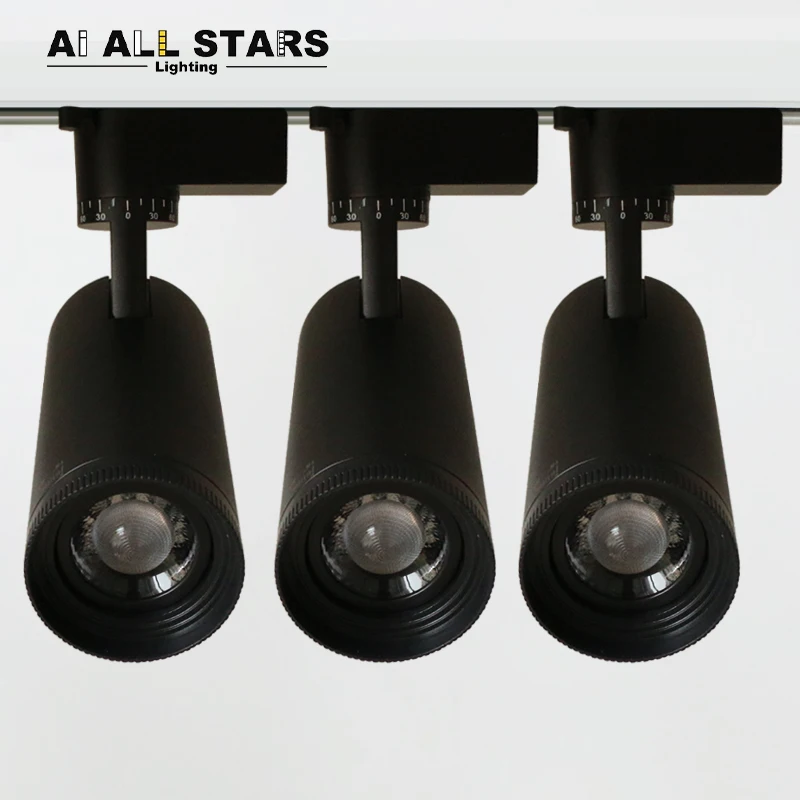 

Ceiling Adjustable Spot Zoomable Narrow Beam 15 to 55 Degree Dimmable 15W 20W 35W 30W COB LED Zoom Track Light