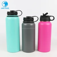 

Customized logo vacuum thermal flask insulated 32oz 40oz stainless steel water bottle 1L termo vacuum thermos 104A-35