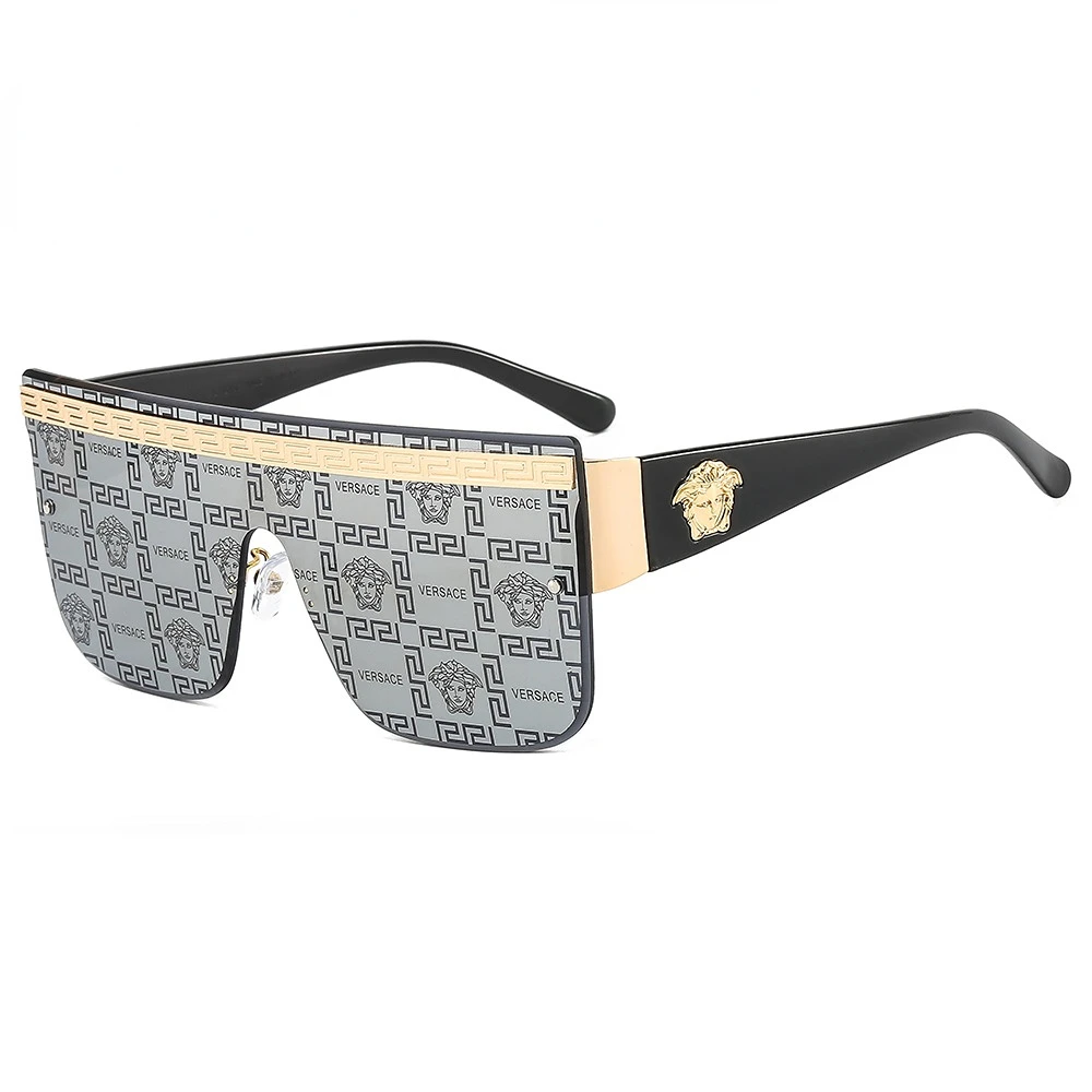 

2022 new brand watermark sunglasses luxury rimless glasses men personalized Unisex designer eyewear shades