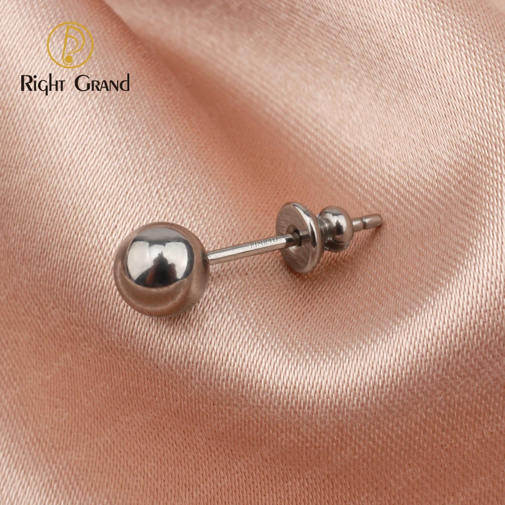 

2022 Wholesale Minimalist Titanium Ball Earrings Stud Piercing Jewelry