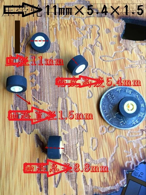 Pressure roller rubber wheel pinch rollers for walkman