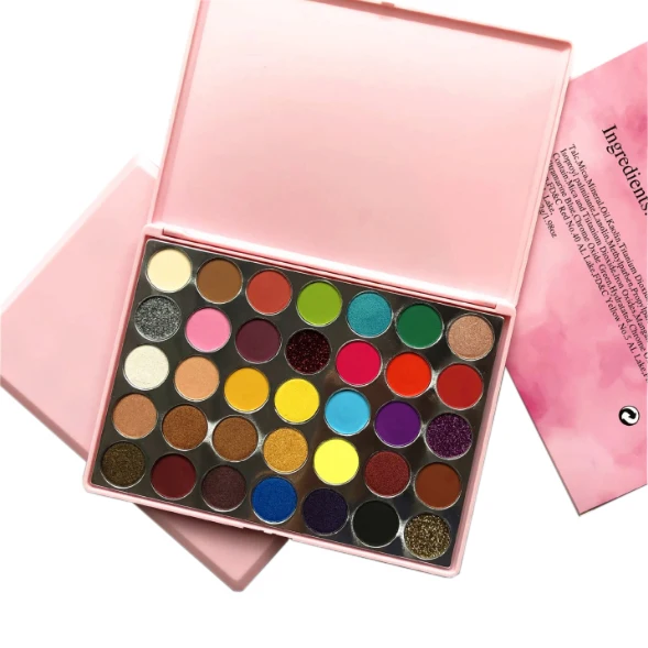 

35 Colors High Pigmented Pink Matte Eyeshadows Shimmer Eye Shadow Powder