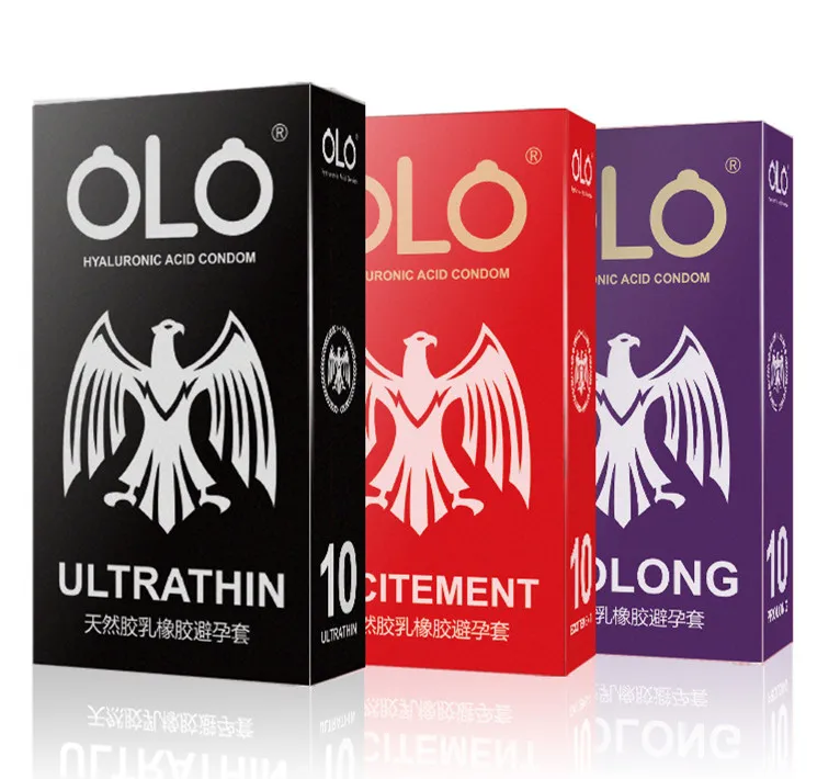 

OLO lasting lubricating ultra-thin 001 condom hyaluronic acid condom adult sex products for women