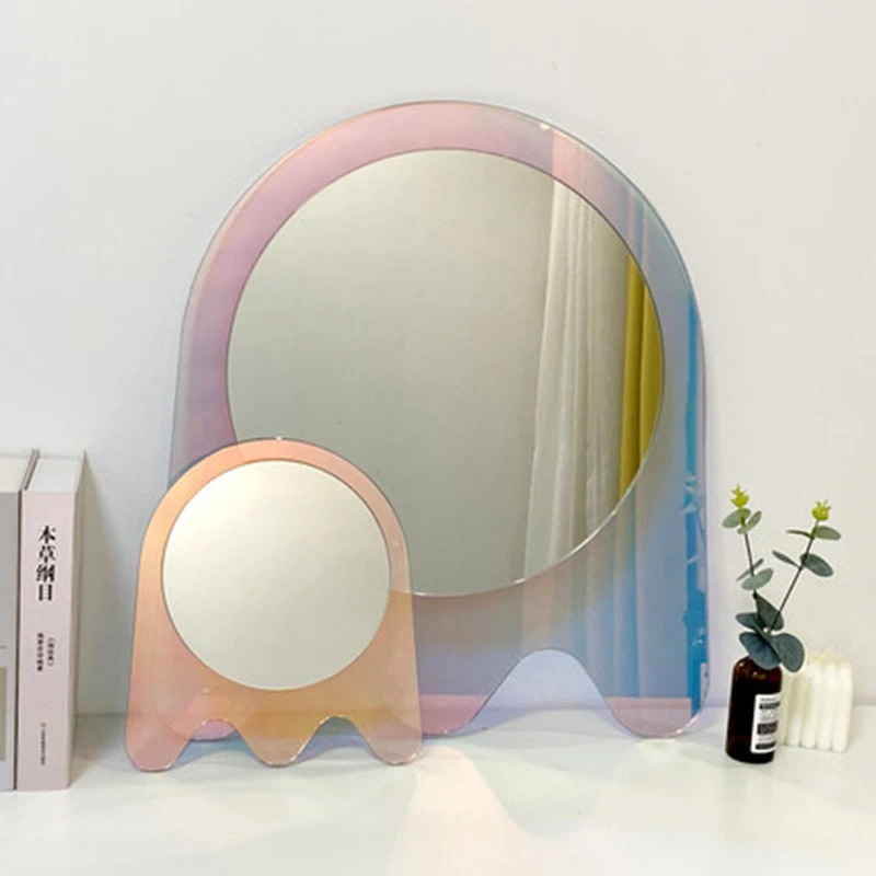 

Acrylic Mirror Wholesale Home Decorative Mirrors Living Room Rainbow Irregular Retro Mirror