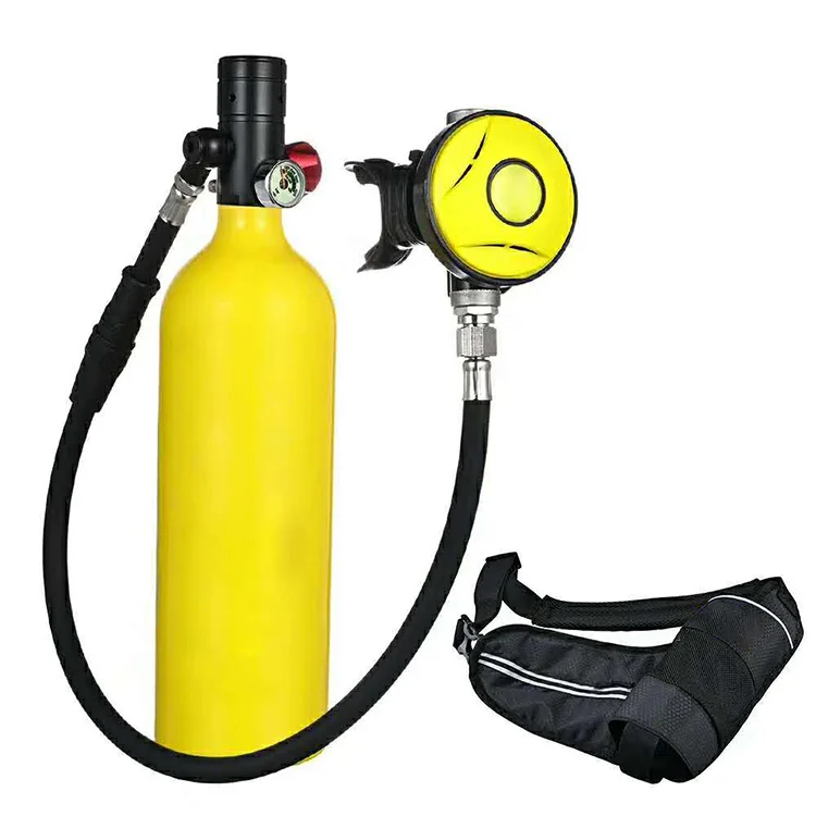 Reusable Diving Breathing Gas Cylinder 1l Scuba Diving Tank Equipment ...