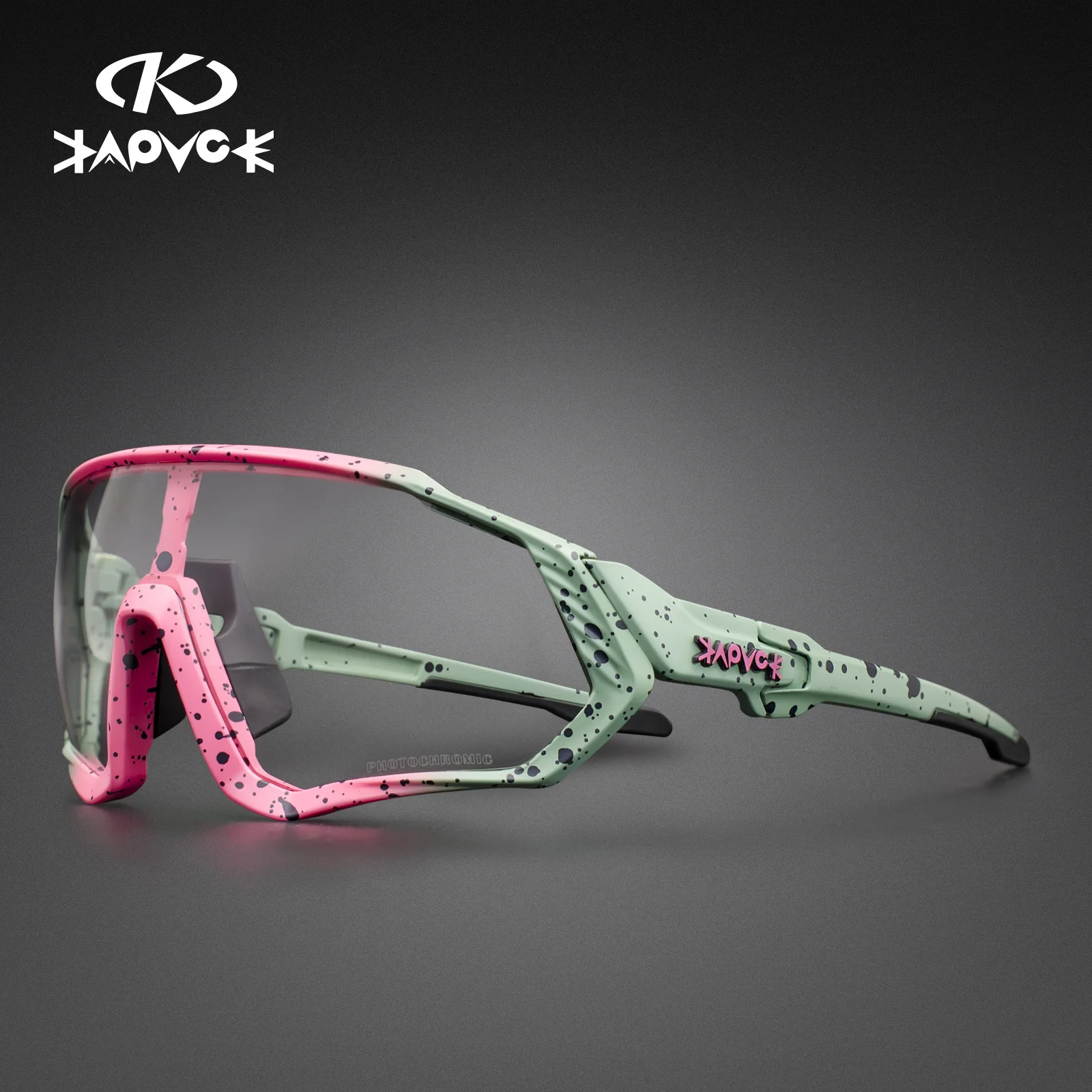 

Kapvoe Photochromic custom cycling sunglasses Sport Road Mtb Mountain Bike Bicycle Glasses Cycling Glasses Eyewear Goggle