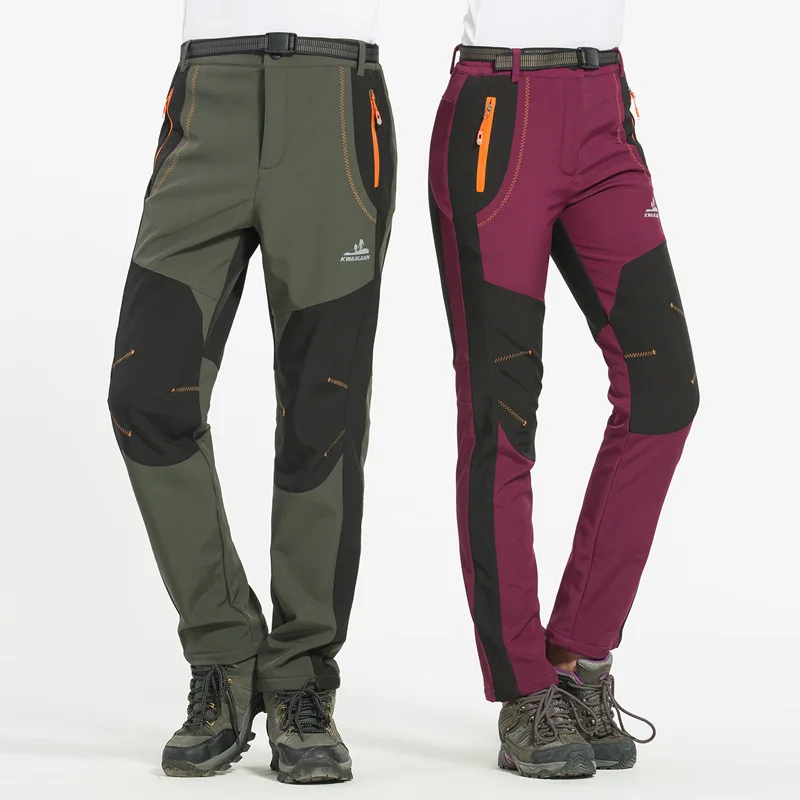 

Outdoor Hiking Pants Trousers Men Women Trek Waterproof Soft Shell Pants