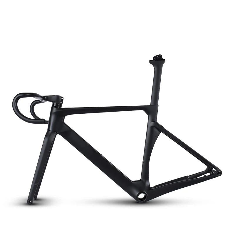 

T1000 Carbon Fiber Road Bike Frameset Disc brake Lightweight Bicycle Frame with integrated handlebar