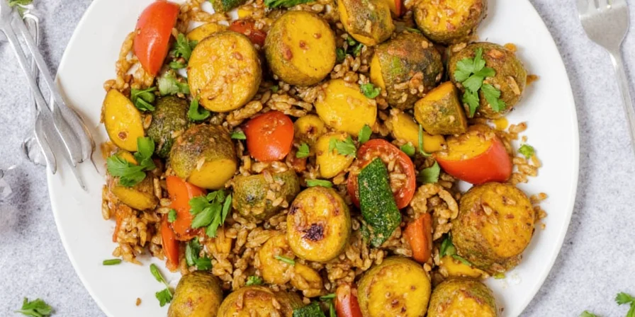 Colorful chopped vegetables for jalfrezi