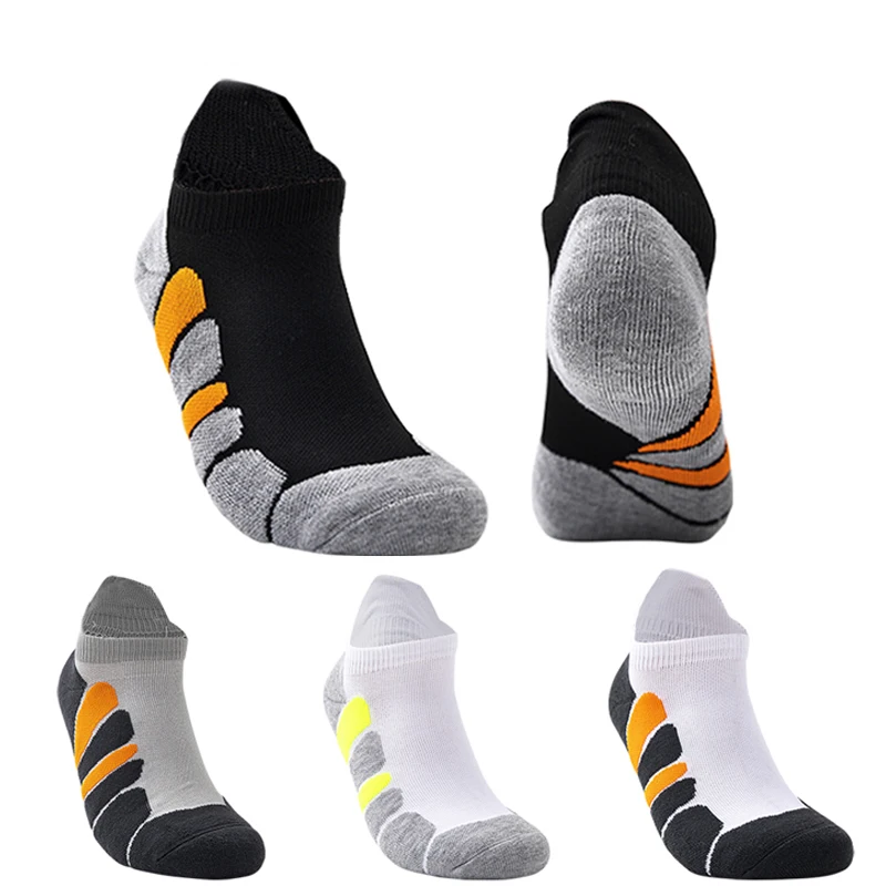 
Black white and grey mesh men sport ankle socks short cotton custom socks oem fashion plain no show athletic socks 