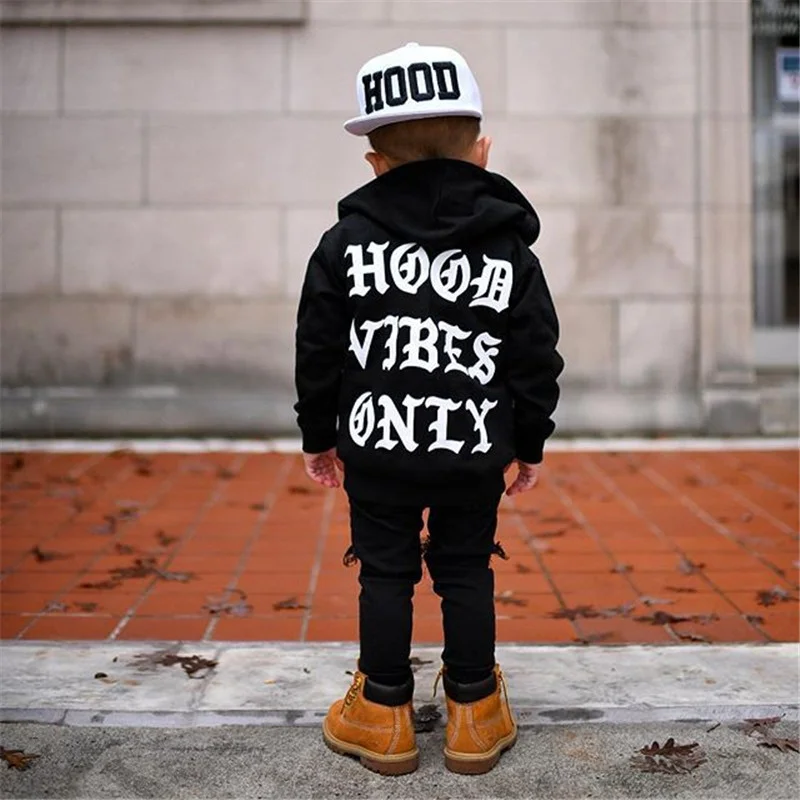 

Casual Kid Boys Hoodie kids Boy Tops Spring Children Clothing Hooded Tops Letter Sweatshirt, As image shown