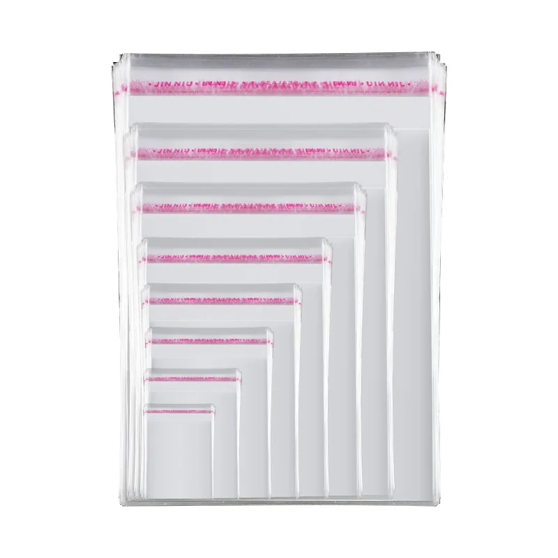 

Wholesale Clothing Bag Transparent Self-Adhesive Sealed Packaging Bag Opp Plastic Bags Ready To Ship For Clothing Packaging