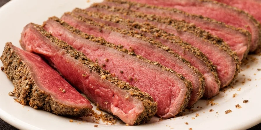 Chef smiling while grilling perfectly seasoned beef