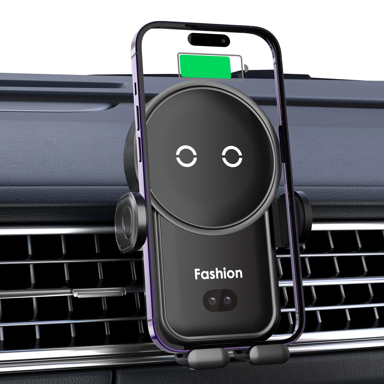 

Universal 15W Car Navigation Suction Cup Mobile Phone Holder Fully Automatic Induction Car Phone Holder Wireless Charger