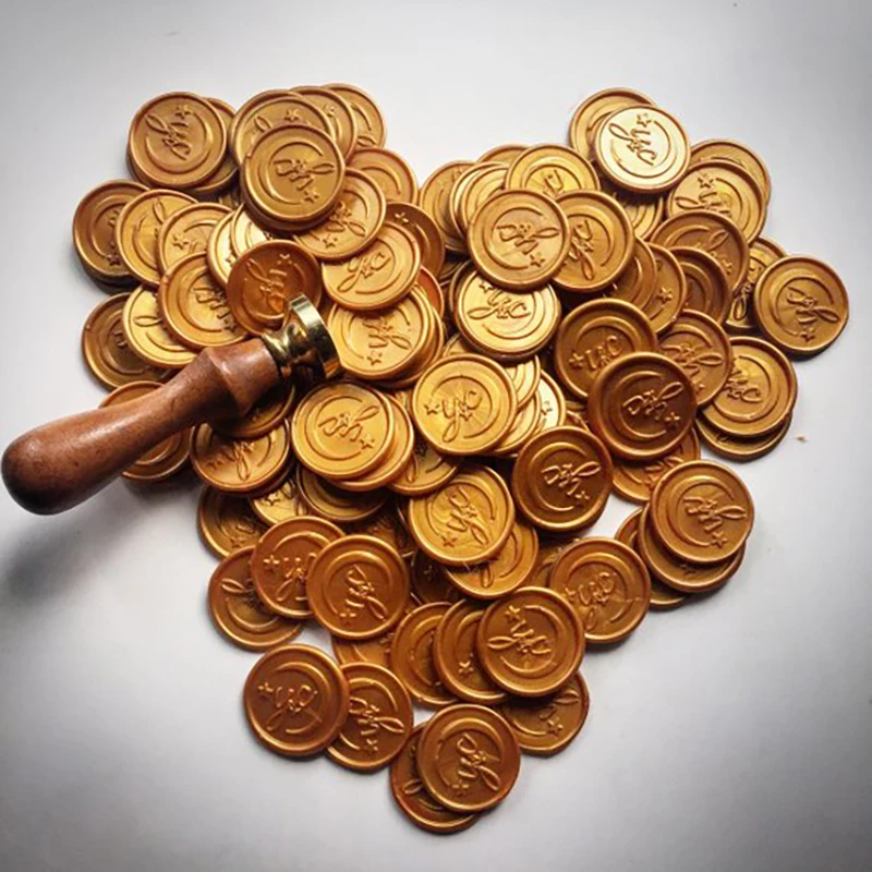 
Custom 3D Wax Seal Sticker, Wedding Self Adhesive Sealing Wax Stickers 