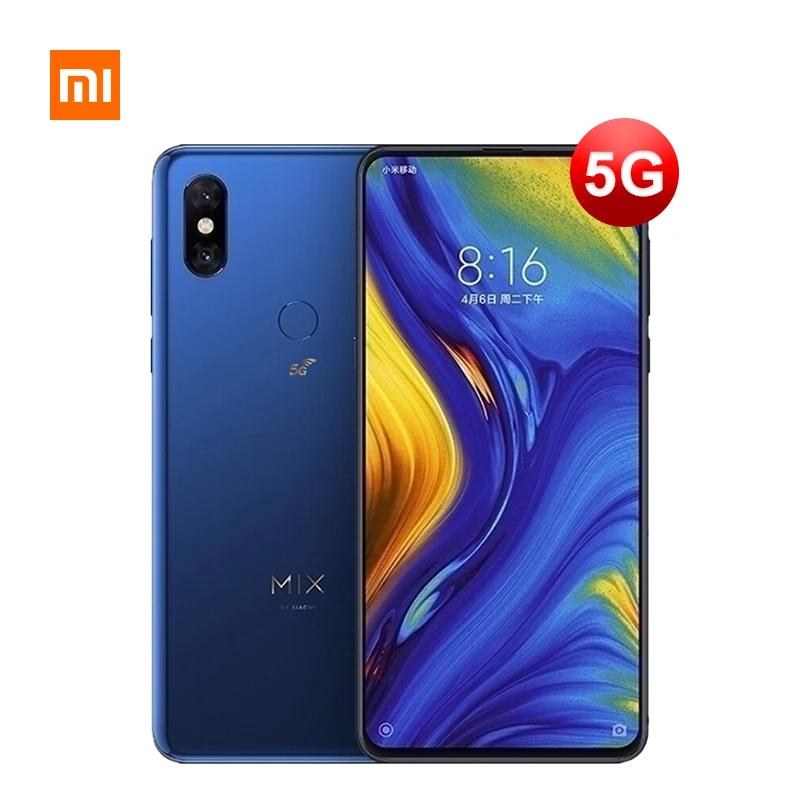 Global Version Xiaomi Mi Mix 3 5G Network Smartphone 6GB 64GB Snapdragon 855 6.39" Slider Screen Mi Mix 3