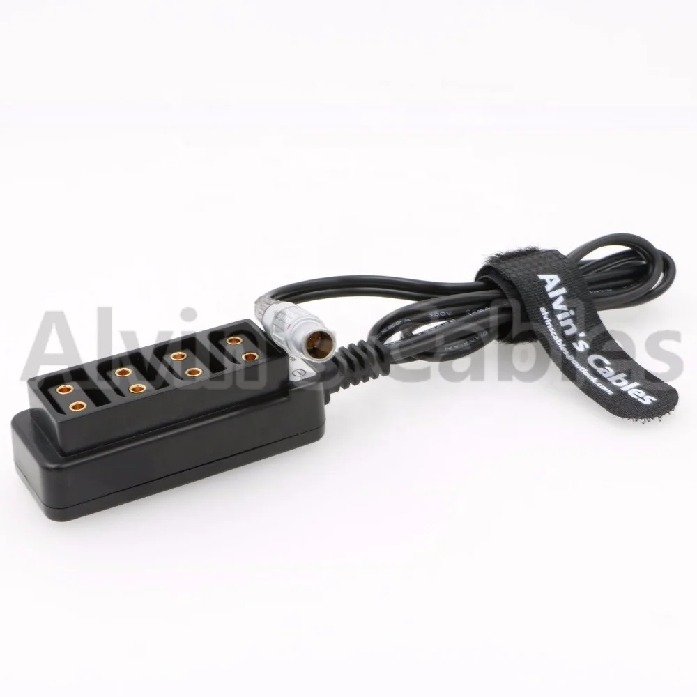 
3 Pin Male Steadicam Zephyr to 4 Port D tap Female Splitter Cable 