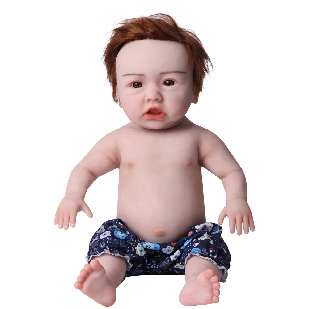 

Full Silicone Reborn Baby Doll Unpainted Rebirth Baby Doll