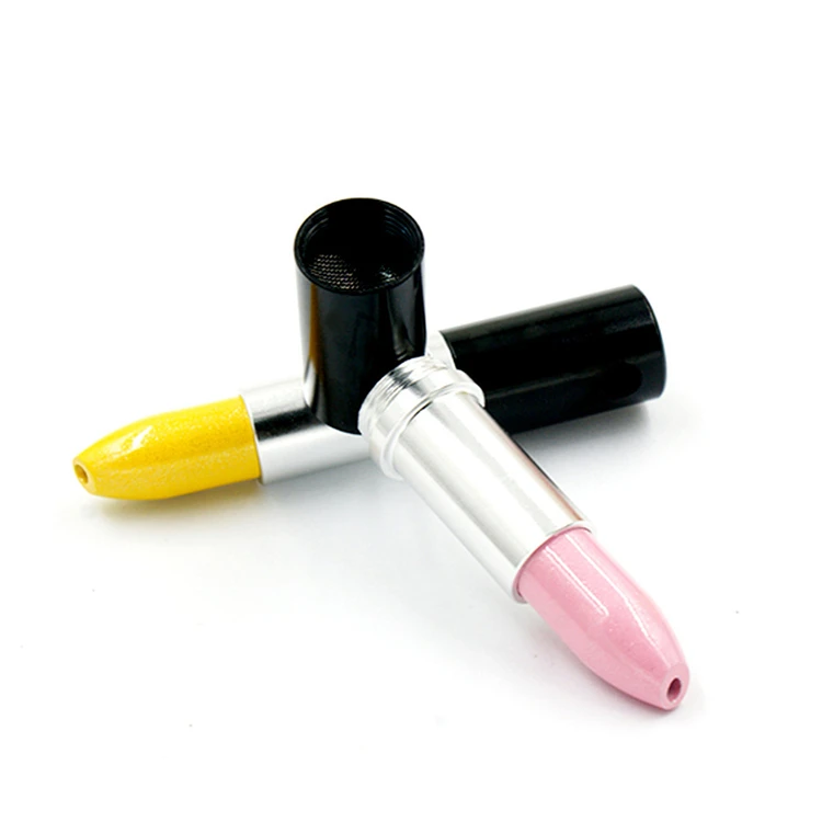 

New metal pipe 2021 portable creative multicolor aluminum alloy lipstick pipe