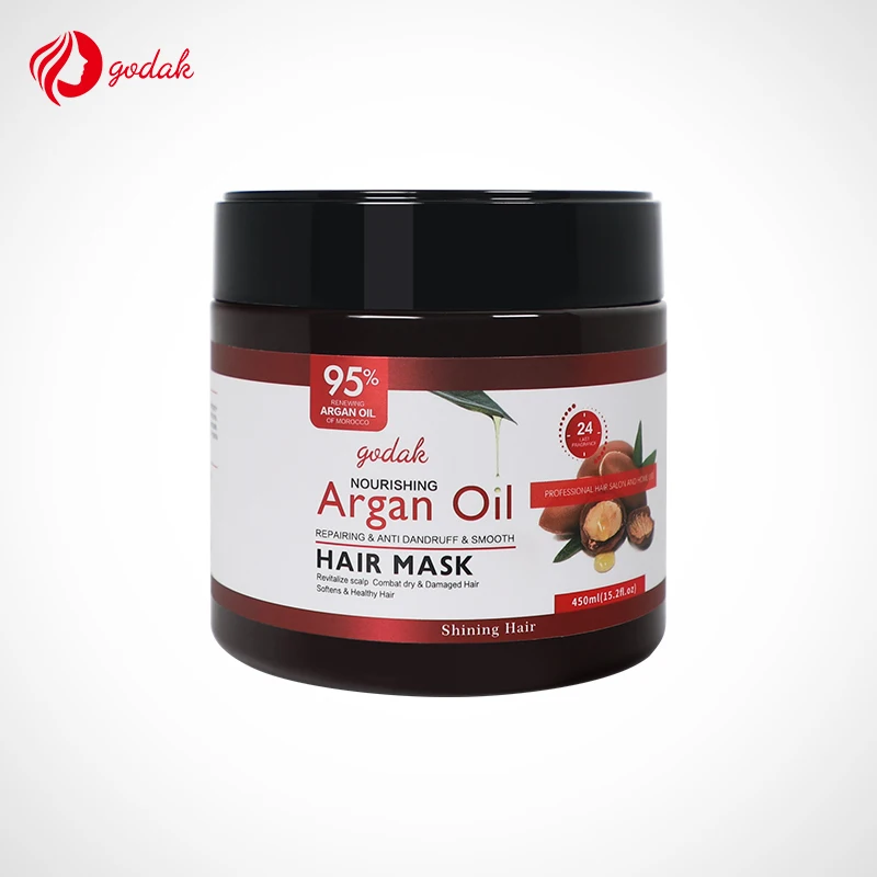 

High Quality Natural Hair Not Allergic Argan Oil Mask To Protect The Scalp Shine Curly Hair Mask